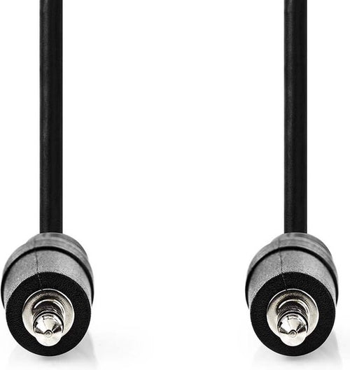 Nedis Stereo-Audiokabel - 3,5 Male - 3,5 Male - Vernikkeld - m - Rond - Zwart - Label - afbeelding 1