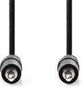 Nedis Stereo-Audiokabel - 3,5 Male - 3,5 Male - Vernikkeld - m - Rond - Zwart - Label Zwart — EAN 5412810324491