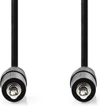 Nedis Stereo-Audiokabel - 3,5 Male - 3,5 Male - Vernikkeld - m - Rond - Zwart - Label Zwart — EAN 5412810324491