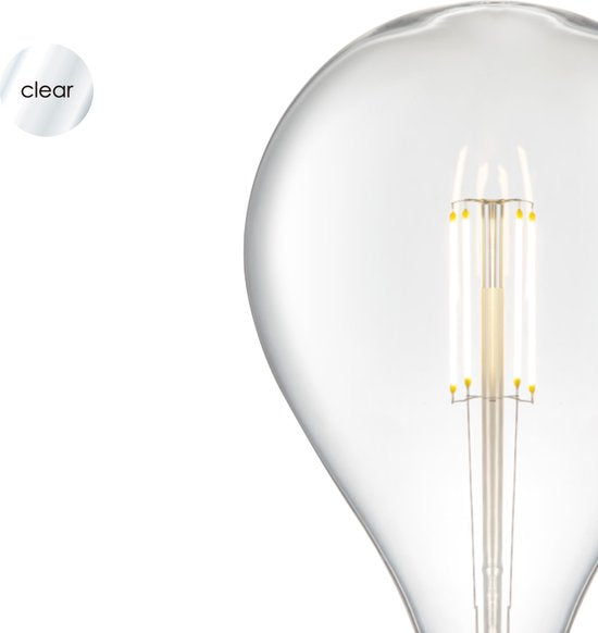 Home Sweet Home - Edison Vintage E27 LED filament lichtbron Carbon - Helder - 16/16/29cm - G160 Ovaal - Retro LED lamp - Dimbaar - 4W 440lm 3000K - - afbeelding 2