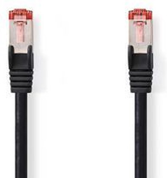 Nedis CAT6 Netwerkkabel - RJ45 Male - RJ45 Male - S/FTP - 30.0 m - Rond - LSZH - Zwart - Envelop - afbeelding 11