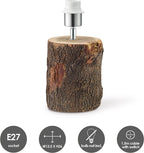 Home Sweet Home - Landelijke tafellamp voet Treetrunk voor lampenkap - 13.5/13.5/26cm - gemaakt van Hout - geschikt voor E27 LED lichtbron - voor lampenkap met doorsnede max.35cm - afbeelding 8