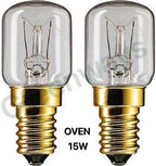 Ovenlampje - 15W - E14 Schakelbordlampje - 300 Graden - Hittebestendig - Voor in de oven - Bakoven - 230V (2 STUKS) - afbeelding 1