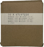 Lega Magneten 12x21mm zwart - 10 Doosjes a 10 stuks - afbeelding 3