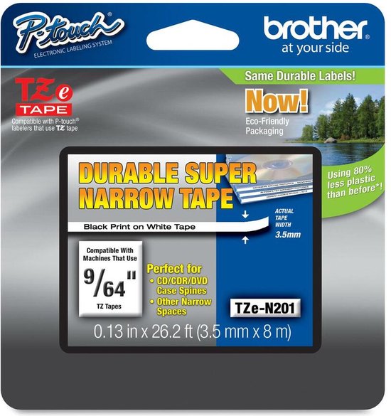 Brother TZeN201 labelprinter-tape TZ - afbeelding 12