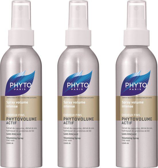 Phyto Paris Phytovolume Actif Volumizing Spray Fine Hair 50ml x 3 - afbeelding 1