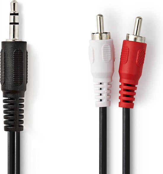 Nedis Stereo-Audiokabel - 3,5 Male - 2x RCA Male - Vernikkeld - m - Rond - Zwart - Label - afbeelding 36