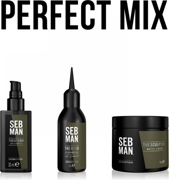 SEB MAN - THE MULTITASKER 3 in 1 - Hair, Beard & Body Wash 50 ml - afbeelding 2