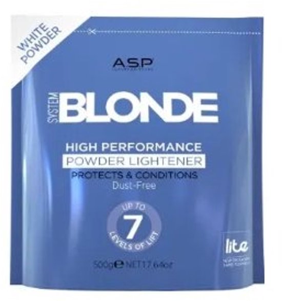 ASP System Blonde High Performance Powder Lightener 500g - afbeelding 1