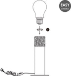Home Sweet Home - Landelijke tafellamp Furdy - 12/12/25cm - bedlampje - geschikt voor E27 LED lichtbron - gemaakt van Hout - afbeelding 6