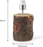 Home Sweet Home - Landelijke tafellamp voet Treetrunk voor lampenkap - 13.5/13.5/26cm - gemaakt van Hout - geschikt voor E27 LED lichtbron - voor lampenkap met doorsnede max.35cm - afbeelding 4