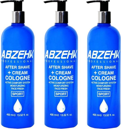 Abzehk After Shave + Cream Cologne Sport 400ml - 3 stuks - afbeelding 1