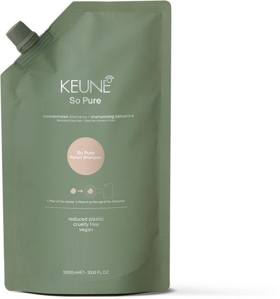 Keune So Pure Polish Shampoo Refill 1000 ml - afbeelding 2