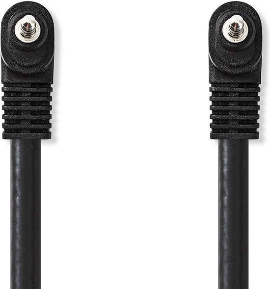 Nedis Audio-Videokabel - 3,5 mm Male - 3,5 mm Male - Vernikkeld - 2.00 m - Rond - PVC - Zwart - afbeelding 1