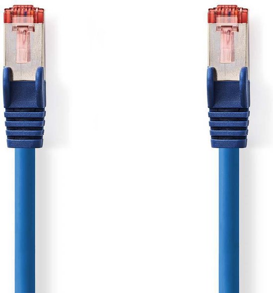 Nedis CAT6 Netwerkkabel - RJ45 Male - RJ45 Male - S/FTP - 20.0 m - Rond - LSZH - Blauw - Polybag - afbeelding 9