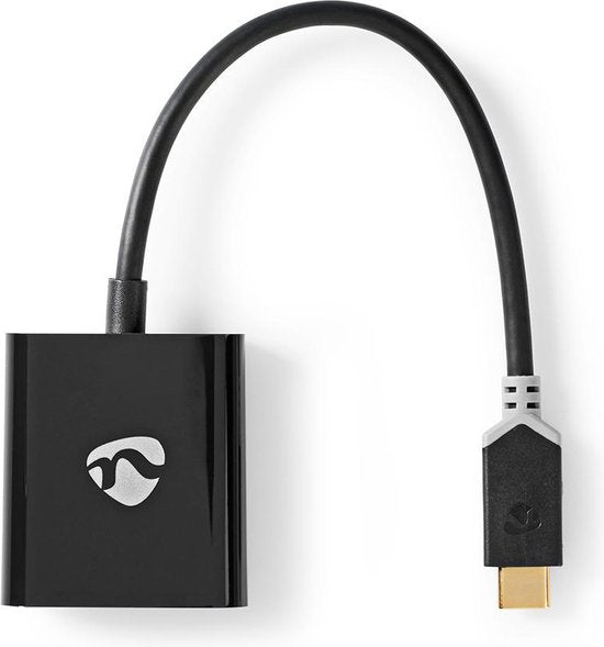 Nedis USB-C Adapter - USB 3.1 - USB-C Male - VGA Female 15p - 1080p - 0.20 m - Rond - Verguld - PVC - Antraciet - Polybag - afbeelding 4