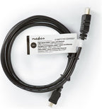 Nedis High Speed ​​HDMI-Kabel met Ethernet - HDMI Connector - HDMI Micro-Connector - 4K@30Hz - 10.2 Gbps - 1.50 m - Rond - PVC - Zwart - Label - afbeelding 2