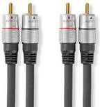 Stereo-Audiokabel | 2x RCA Male - 2x RCA Male | m | Antraciet - afbeelding 14