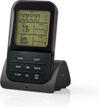 Nedis Vleesthermometer - Alarm / Draadloos / Temperatuurinstelling / Timer - LCD-Scherm - 0 - 250 °C - Zwart - afbeelding 10