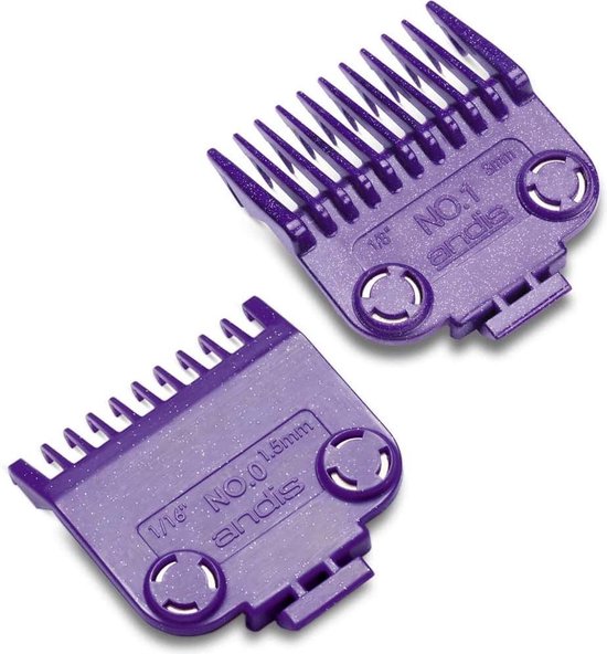 Andis Master Opzetkamset Nr.0 (1,5mm) + Nr.1 (3mm) - afbeelding 2
