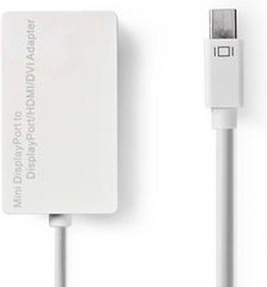 Nedis Mini DisplayPort-Kabel - DisplayPort 1.2 - Mini-DisplayPort Male - DisplayPort Female / DVI-D 24+1-Pins Female / HDMI Input - 21.6 Gbps - Vernikkeld - 0.20 m - Rond - PVC - Wit - Polybag - afbeelding 18