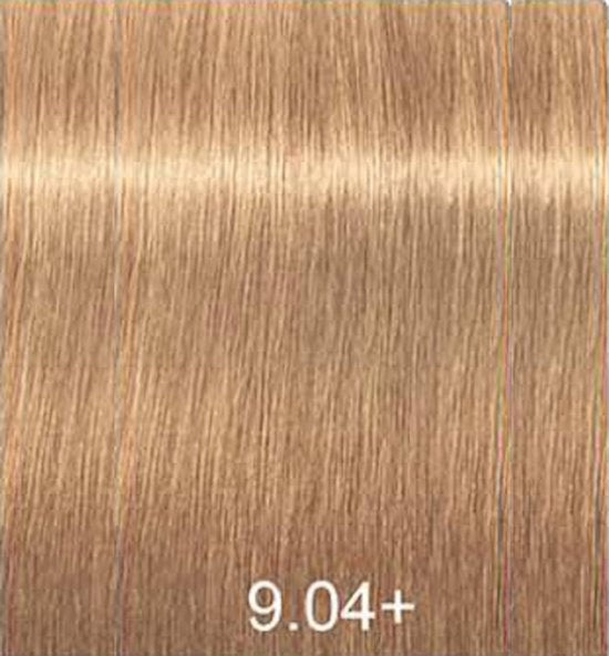 Indola Profession Permanent Caring Color Natural & Essentials 60ml – 9.04+ extra licht blond natuur koper plus - 3 tubes - afbeelding 5