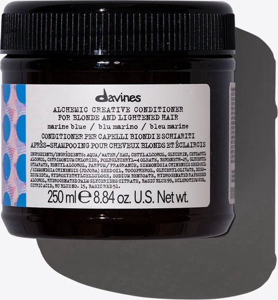 Conditioner for Blonde or Graying Hair Davines Alchemic Marine Blue 250 ml - afbeelding 2