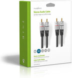 Stereo-Audiokabel | 2x RCA Male - 2x RCA Male | m | Antraciet - afbeelding 19