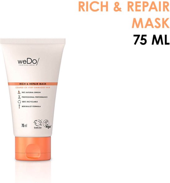weDo - Rich & Repair - Mask - 75 ml - afbeelding 5