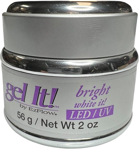 EzFlow Nagelgel Gel It! Bright White it! LED / UV 56 gr - afbeelding 1