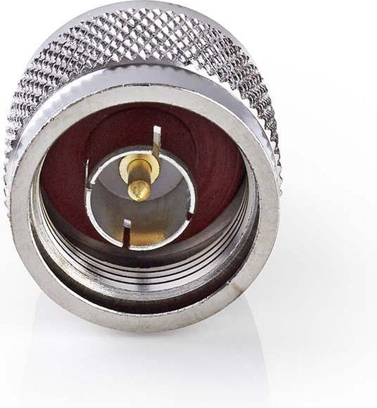 Nedis Satelliet- en Antenne-Adapter - N-Male - F-Female - Vernikkeld - 75 Ohm - Recht - Metaal - Zilver - 10 Stuks - Polybag - afbeelding 2