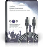 Nedis Speaker-Kabel - 48 0.20 - Koper - m - Rond - PVC - Donkergrijs - Gift Box - afbeelding 3