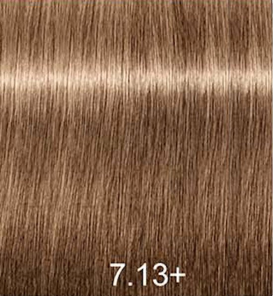 Indola Profession Permanent Caring Color Natural & Essentials 60ml – 7.13+ middel blond as goud plus - 3 tubes - afbeelding 5