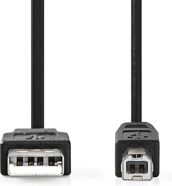 Nedis USB-kabel m USB A USB B Zwart Zwart — EAN 5412810274741
