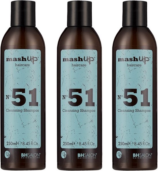 mashUp haircare N° 51 Cleansing Shampoo 250ml - 3 stuks - afbeelding 1