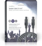 Nedis Speaker-Kabel - 48 0.20 - Koper - m - Rond - PVC - Donkergrijs - Gift Box - afbeelding 9