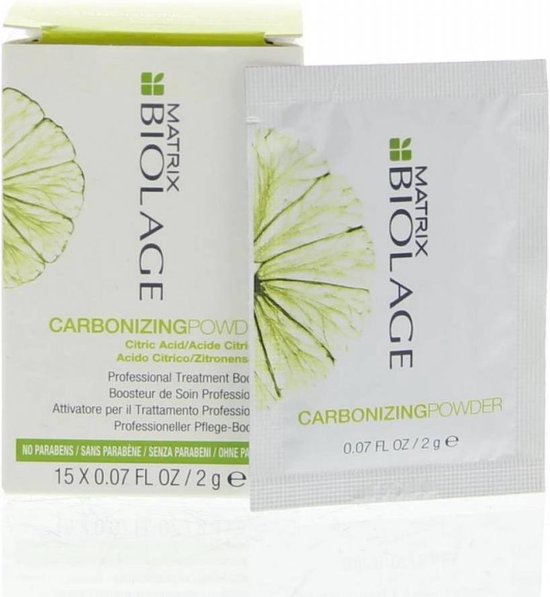 Matrix Biolage Carbonizing Powder 15 x 2 ml - afbeelding 1