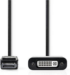 Nedis DisplayPort-Adapter - DisplayPort Male - DVI-D 24+1-Pins Female - 1080p@60Hz - Vernikkeld - Recht - 0.20 m - Rond - PVC - ABS - Zwart - Doos - afbeelding 5