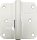 Set 2 stuks Argenta Aluminium Paumelle Scharnier Rechts (DIN) 80 x 80 RAL 9010 - afbeelding 1