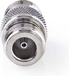 Nedis Satelliet- en Antenne-Adapter - N-Female - N-Female - Vernikkeld - 50 Ohm - Recht - Metaal - Zilver - 10 Stuks - Envelop - afbeelding 3