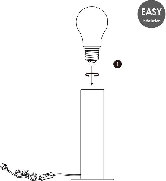 Home Sweet Home - Landelijke tafellamp Billy - 12/12/25.5cm - bedlampje - geschikt voor E27 LED lichtbron - gemaakt van Hout - afbeelding 9