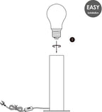 Home Sweet Home - Landelijke tafellamp Billy - 12/12/25.5cm - bedlampje - geschikt voor E27 LED lichtbron - gemaakt van Hout - afbeelding 9