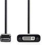 Nedis DisplayPort-Adapter - DisplayPort Male - DVI-D 24+1-Pins Female - 1080p - Vernikkeld - Recht - 0.20 m - Rond - PVC - ABS - Zwart - Envelop - afbeelding 8