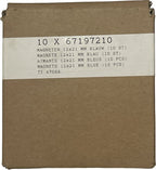 Lega Magneten 12x21mm blauw - 10 x 10 stuks - afbeelding 3