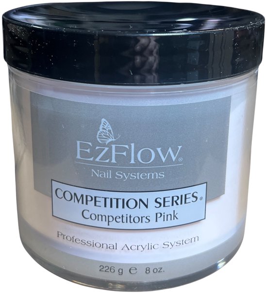EzFlow Competitors Pink Acryl Poeder voor Nagels 226 gr - afbeelding 1