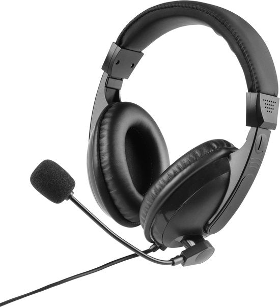 Q-Link koptelefoon – met microfoon – bedraad – 3.5 mm – zwart - afbeelding 1