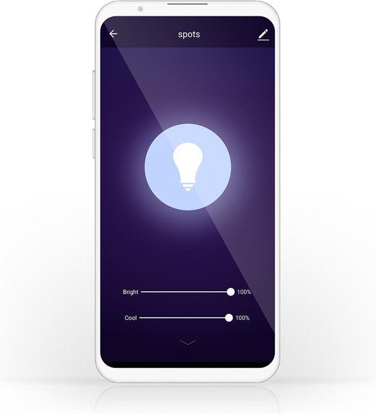Nedis SmartLife LED Filamentlamp - Wi-Fi - E27 - 350 lm - 5.5 W - Koel Wit / Warm Wit - 1800 - 6500 K - Glas - Android / IOS - G125 - 1 Stuks - afbeelding 7