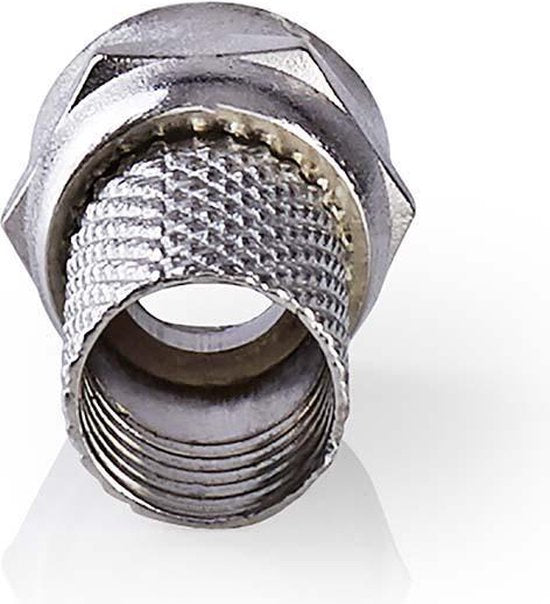 F-connector | Mannelijk | Voor 6,8mm-coaxkabels | 25 stuks | Metaal - afbeelding 50