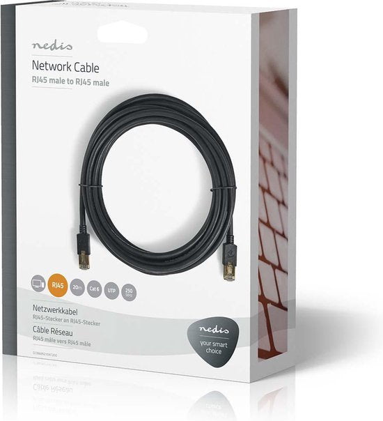 Nedis CAT6 Netwerkkabel - RJ45 Male - RJ45 Male - F/UTP - m - Rond - LSZH / PVC - afbeelding 24