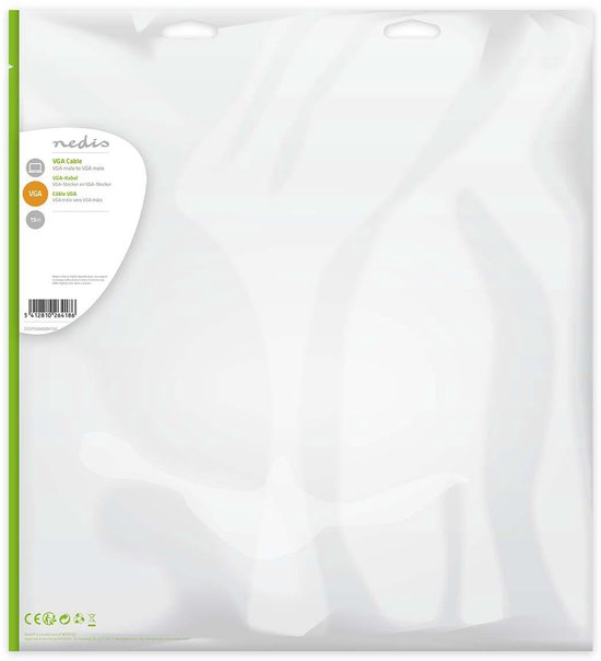 VGA-kabel | VGA male  -  VGA male | m | Zwart - afbeelding 51